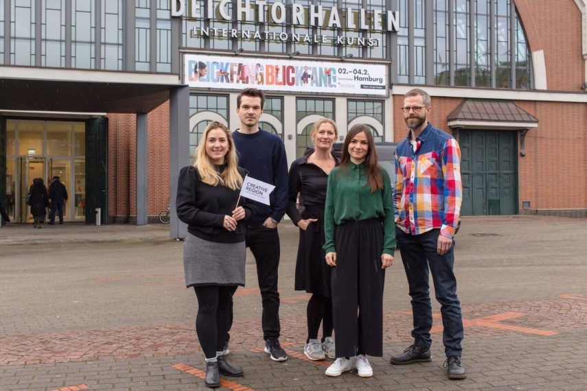 Die CREATIVE REGION mit vier DesignerInnen bei der blickfang Hamburg